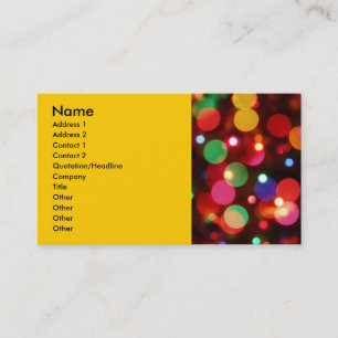 3, Name, Address 1, Address... Business Card