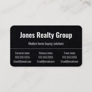 3 Names QR Code Logo Minimalist Business Card