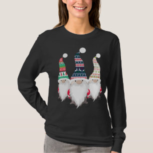 3 Nordic Gnomes Swedish Nisse Tomte Christmas Paja T-Shirt