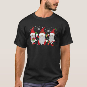 3 Nordic Winter Gnomes Christmas Swedish Xmas Tomt T-Shirt