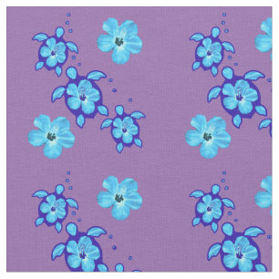3 Ocean Blue Honu Turtles Fabric