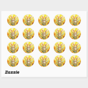 3 of 17 Sunflower Garden Miceville Classic Round Sticker