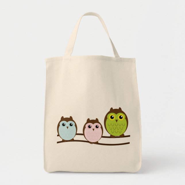 3 Owls Tote Bag (Front)