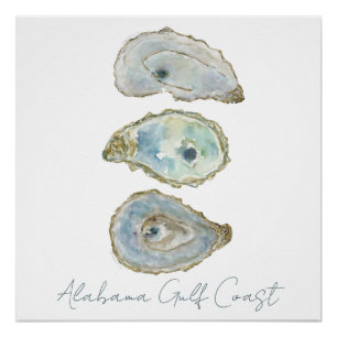 3 Oysters- Vertical Design Poster