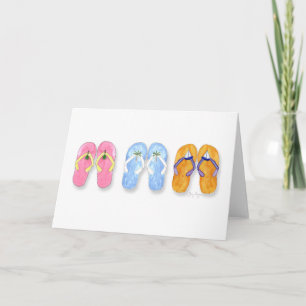 3 Pairs of Flip-Flops Cards