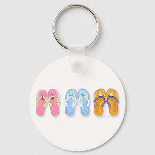 3 Pairs of Flip-Flops Keychain