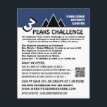 3 Peaks Challenge, Mountaineering Company Advert Flyer<br><div class="desc">3 Peaks Challenge,  Mountaineering Company Advertising Flyers By The Business Card Store.</div>