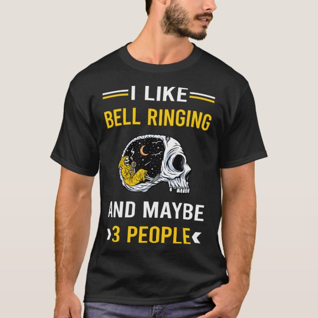 3 People Bell Ringing Ringer Bells T-Shirt (Front)