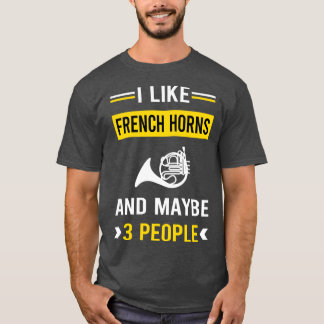 3 People French Horn TShirt