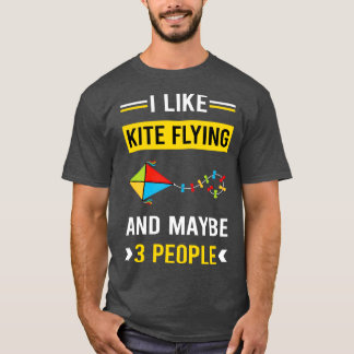 3 People Kite Flying Kites T-Shirt