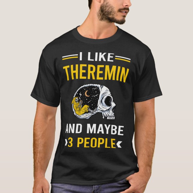 3 People Theremin Thereminvox Etherophone T-Shirt (Front)