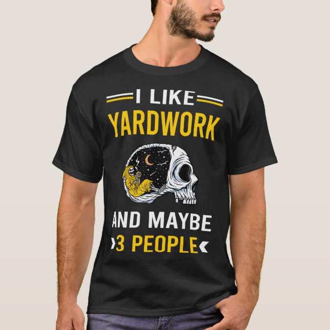 3 People Yardwork T-Shirt (Front)