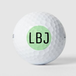 3 Personalised Golf Balls Your Text or Initials