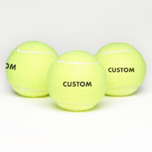 3 Personalized Custom Tennis Balls Blank Template