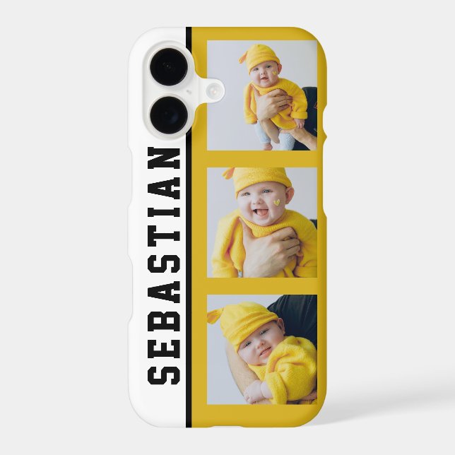 3 Photo And Name Unique Custom Made Personalised (Back)