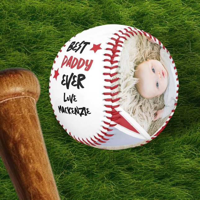 3 Photo and Text Personalised One of a Kind Baseball (3 Photo and Text Personalized One of a Kind Baseball by Ricaso. Change text & photos to suit needs)