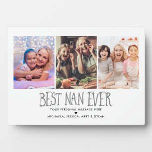 3-Photo Best Nan Ever Tabletop Plaque