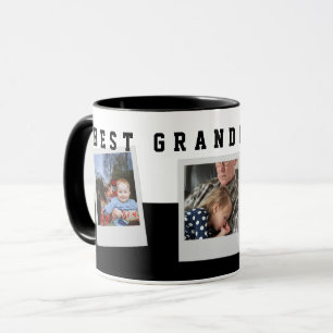 3 Photo Collage Best Grandpa Ever Personalized Mug