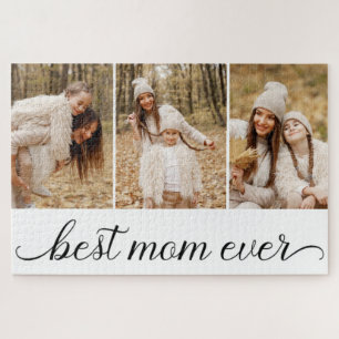 3 Photo Collage Best Mum Ever  Jigsaw Puzzle