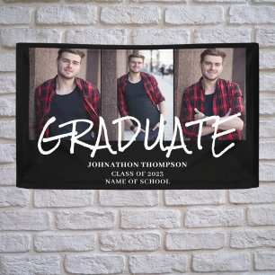 3 Photo Collage Graduation Banner
