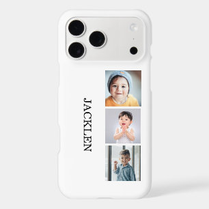 3 Photo Collage Modern Personalised Custom Text