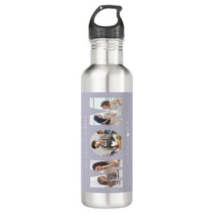 3 photo collage mom 710 ml water bottle