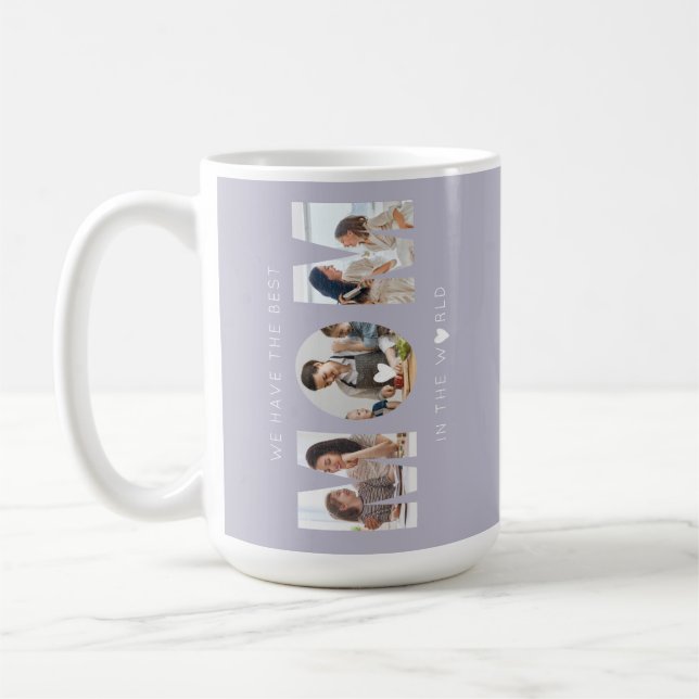 3 photo collage mum coffee mug (Left)