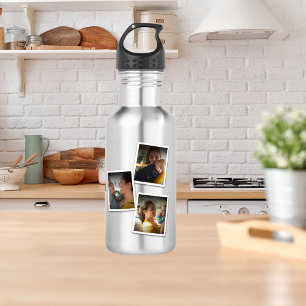 3 Photo Collage Mum Family Memorable Mother's Day 532 Ml Water Bottle