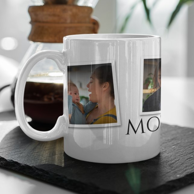 3 Photo Collage Mum Family Memorable Mother's Day Coffee Mug (Creator Uploaded)