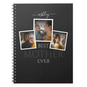 3 Photo Collage Mum Family Memorable Mother's Day Notebook