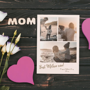 3 Photo Collages of Mother's Day Holiday Card