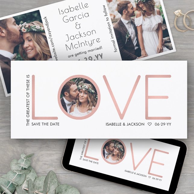 3 Photo Corinthians Love Wedding Save the Date (Creator Uploaded)