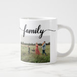 3 Photo FAMILY Mug<br><div class="desc">Perfect gift to show off your pictures with the "family" hand created calligraphy.</div>