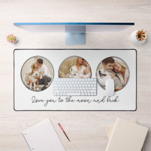 3 Photo Gallery Personalised Desk Mat
