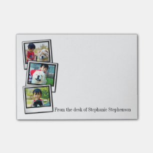 3-Photo instant frame personalised photo Post-it Notes