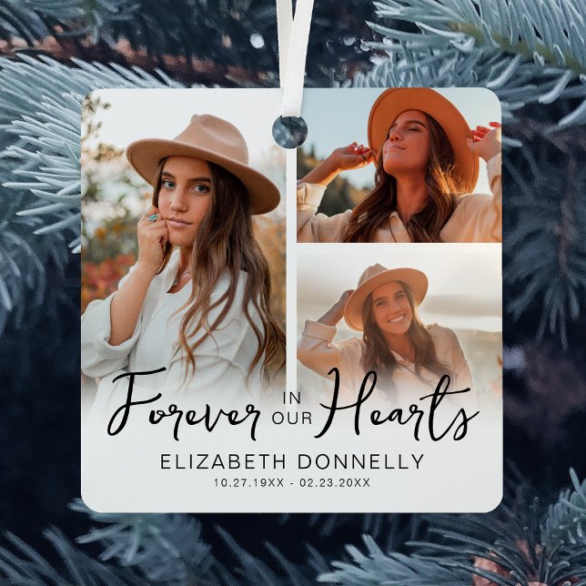 3 Photo Memorial Keepsake Metal Tree Decoration (Creator Uploaded)