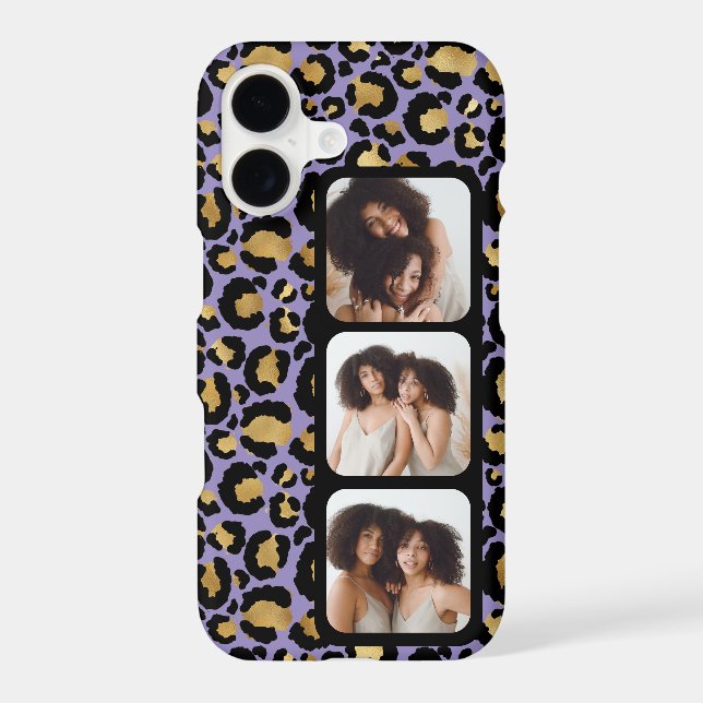3 Photo Purple And Gold Leopard Print (Back)