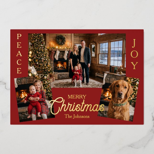 3 Photo Template | Personalised Christmas (Front)