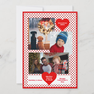 3 Photo Valentine Family Collage