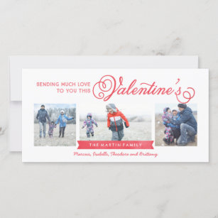 3-Photo Valentine's Day Card