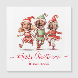 3 photos Christmas elves