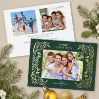 3 Photos Christmas Greenery Gold