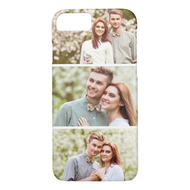 3 Photos | Custom Photo Collage Case-Mate iPhone Case (Back)