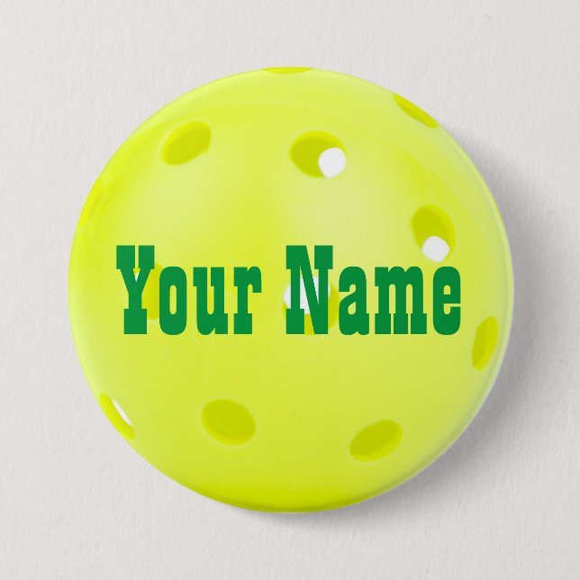 3" Pickleball Name Tag Button (Front)