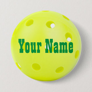 3" Pickleball Name Tag Button