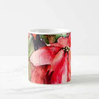 3 Poinsettias Christmas mug