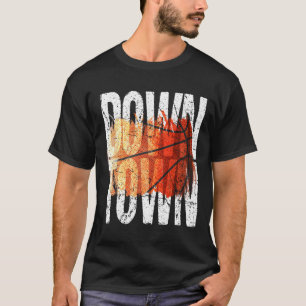 3 Point Shot Bysketbyll Graphic - Downtown  T-Shirt