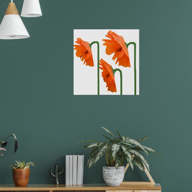 3 poppies poster (Living Room 1)