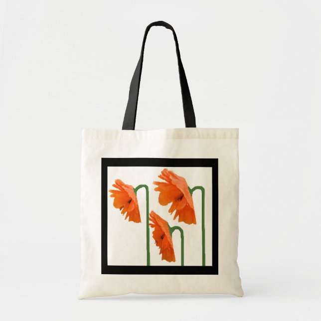 3 poppies tote bag (Front)