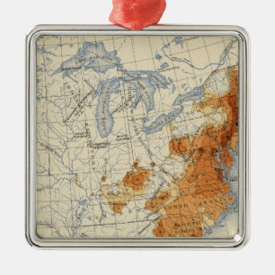 3 Population 1800 Metal Ornament